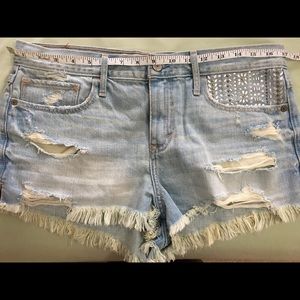 Abercrombie High Rise denim shorts